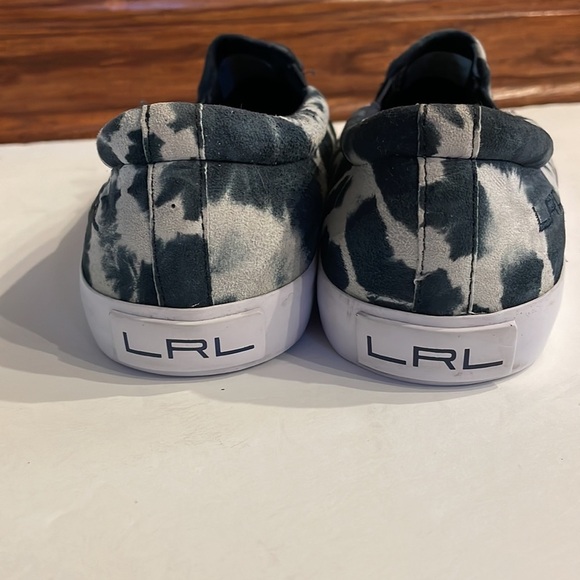 Lauren RALPH LAUREN women’s CEDAR TIE DYE LEATHER UPPER shoes sneaker size 9 - Picture 5 of 11
